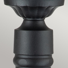 Średnia latarnia stojąca Chicago - 1 źródło światła - Teksturowana czerń