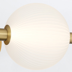 Kinkiet Palams - 3 źródła światła - Szczotkowane złoto