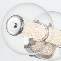 Kinkiet Atomo - 4 źródła światła - Polerowany chrom