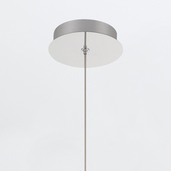 Mała lampa wisząca Palmas - 1 źródło światła - Polerowany nikiel