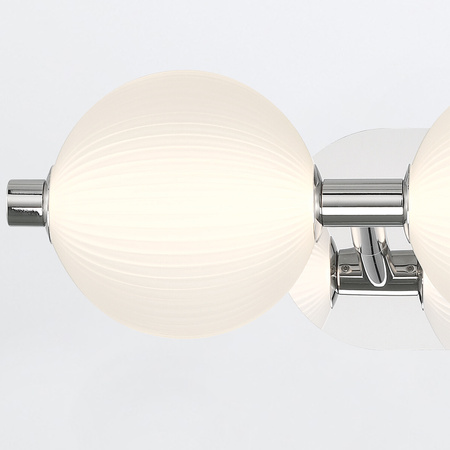 Kinkiet Palmas - 3 źródła światła - Polerowany nikiel