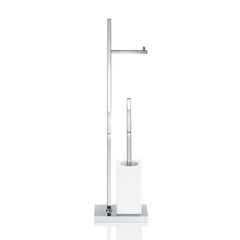 Zestaw do czyszczenia toalety Decor Walther Chrom / Biała porcelana