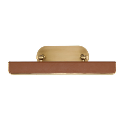 Średnia obrazówka LED Valise Picture - Vintage mosiądz, skóra koniakowa