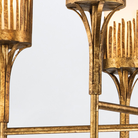 Żyrandol Sawgrass - 6 źródeł światła - Płatkowe złoto