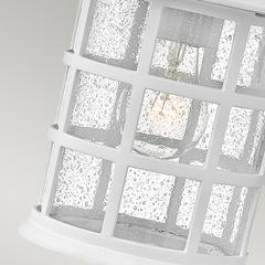 Średnia latarnia naścienna Freeport - 1 źródło światła - Teksturowana biel