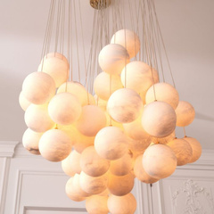 Żyrandol Sphinx antique brass finish