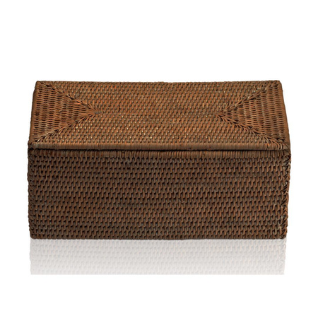 Pojemnik z pokrywką Decor Walther Rattan Ciemny