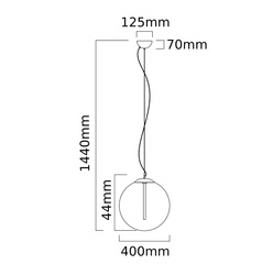 Lampa wisząca Planet L