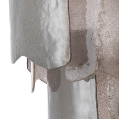 Żyrandol Asinara S antique brass finish smoke glass Eichholtz