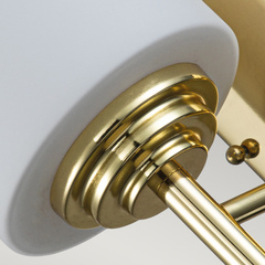 Kinkiet Malibu - 1 źródło światła - Polerowany mosiądz