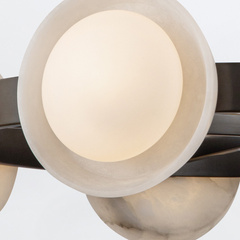 Żyrandol LED Alonso - Miejski brąz