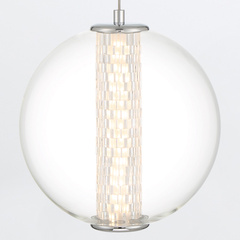 Lampa wisząca Atomo - 1 źródło światła - Polerowany chrom