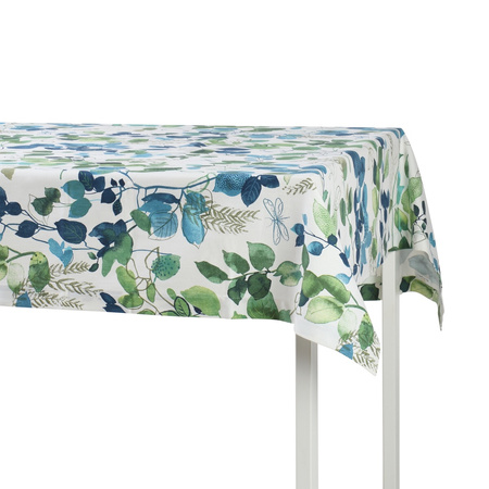 OBRUS BAWEŁNIANY BLUE SPARROW- 130 x 200 CM - ROSEBERRY HOME - MY HONEY HOME