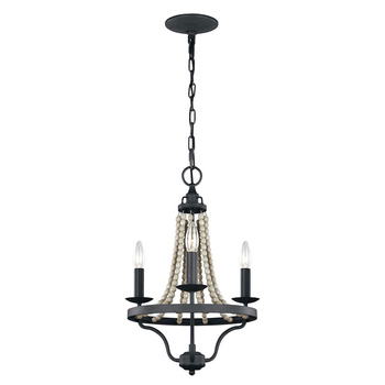 Żyrandol Nori - 3 źródła światła - Stary cynk