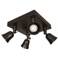 Lampa kierunkowa Authentage Fleure na kwadratowej podstawie - duża