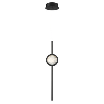 Lampa wisząca Barletta - 1 źródło światła - Matowa czerń