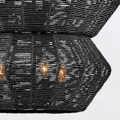 Żyrandol Luca - 10 źródeł światła - Czarny