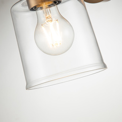 Kinkiet Aivian - 1 źródło światła - Wyblakły mosiądz