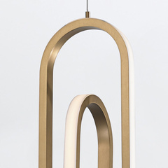 Lampa wisząca Demark - Szczotkowane złoto