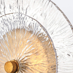 Kinkiet Rene - 1 źródło światła - Przecierany mosiądz