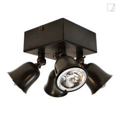 Lampa kierunkowa Authentage Fleure na kwadratowej podstawie - średnia