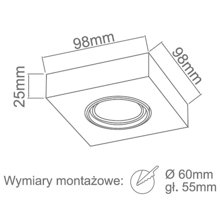Oprawa wpuszczanaArni