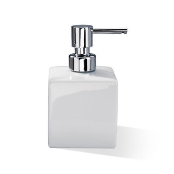 Dozownik mydła Decor Walther Biała porcelana Chrom