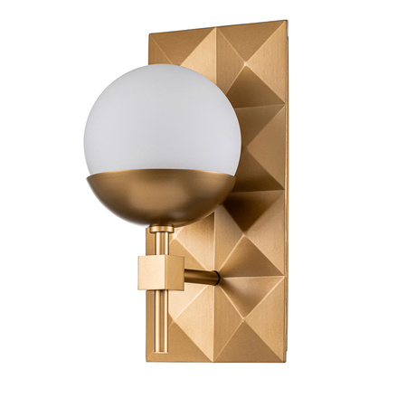 Kinkiet Deco - 1 źródło światła - Lakierowane złoto