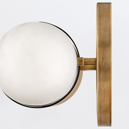 Średni kinkiet LED Ibiza - Klasyczny mosiądz