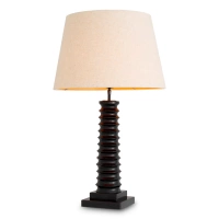 Lampa stołowa Callao piano black finish incl shade Eichholtz