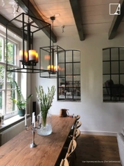 Lampa wisząca wewnętrzna Authentage Bellefeu vitrine - latarnia