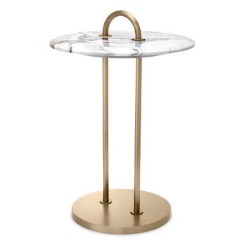 Stolik boczny Eichholtz Zappa z jasnego marmuru