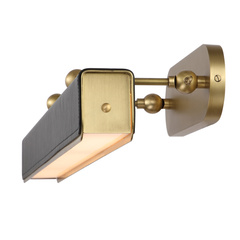 Duża obrazówka LED Valise Picture - Vintage mosiądz, skóra smokingowa