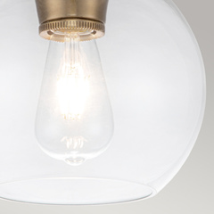 Plafon Tabby - 1 źródło światła - Oksydowany mosiądz