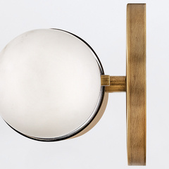 Średni kinkiet LED Ibiza - Klasyczny mosiądz