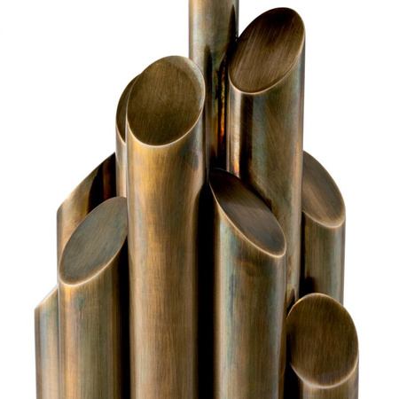 Lampa stołowa Beau Rivage Round vintage brass finish incl shade Eichholtz