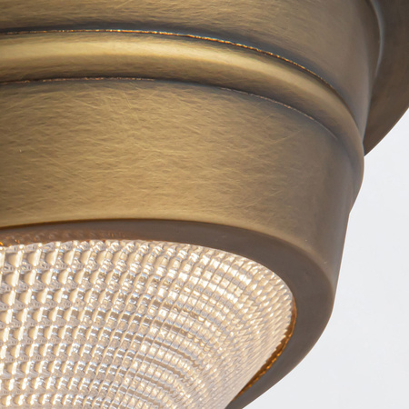 Mały plafon Willard - 1 źródło światła - Vintage mosiądz