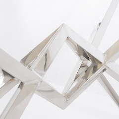 KONSOLA GRAND - SREBRNA - 120 x 40 x 80 CM - MY HONEY HOME