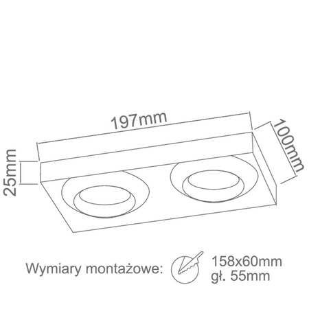 Oprawa wpuszczanaAstro II