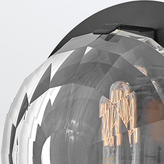 Kinkiet Leo - 1 źródło światła - Czarny