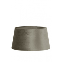 WELUROWY ABAŻUR BRĄZOWY - 20X17X11.5CM - LIGHT&LIVING - MY HONEY HOME