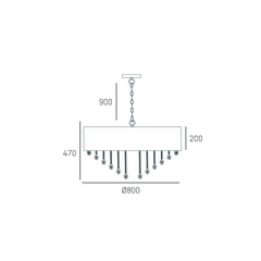 Lampa wisząca SINGAPORE - My Honey Home