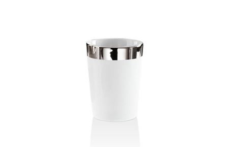 Kubek Decor Walther porcelanowy Biała porcelana / platyna