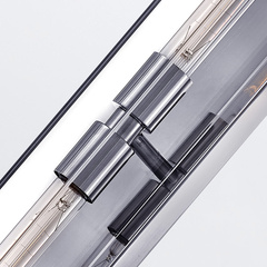 Kinkiet Henri - 2 źródła światła - Polerowany chrom