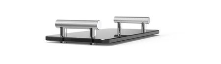 Taca Decor Walther chrom / czarny akryl