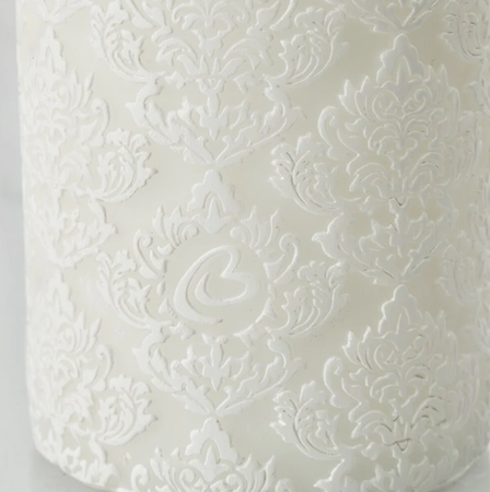 ŚWIECA MALIA - BIAŁA - 7.5 x 7.5 x 20 CM - LENE BJERRE - MY HONEY HOME