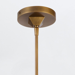 Lampa wisząca Cairo - 1 źródło światła - Vintage mosiądz