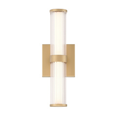 Mały kinkiet LED Fayton - Szczotkowane złoto