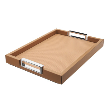 TACA SKÓRZANA VICTOR - 27.5 x 38 x 4.5 CM - GIOBAGNARA - MY HONEY HOME