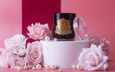 Świeca Zapachowa Cote Noire Soy Blend Candle - Charente Rose - Gold